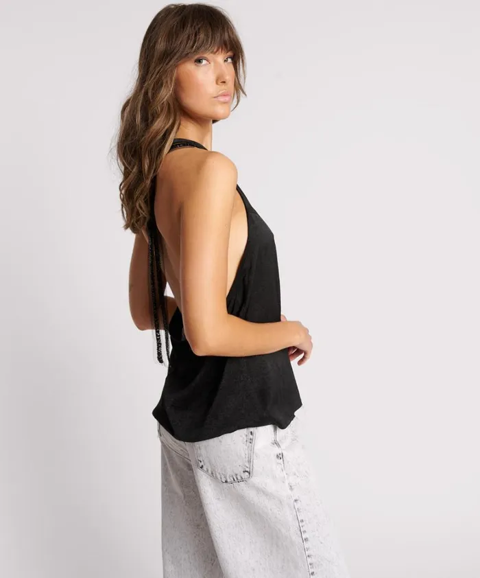 One Teaspoon Tops ROXIE EMBELLISHED BACKLESS TOP 8211 Women One Teaspoon Tops ROXIE EMBELLISHED BACKLESS TOP 8211 Women