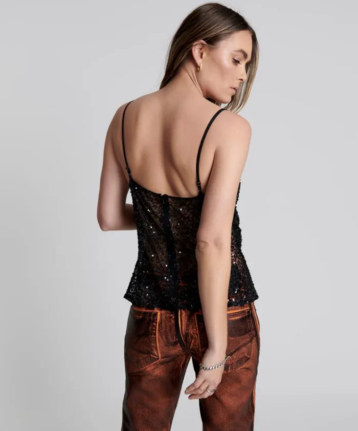 One Teaspoon Tops STELLAR HAND BEADED CAMI 8211 Women One Teaspoon Tops STELLAR HAND BEADED CAMI 8211 Women