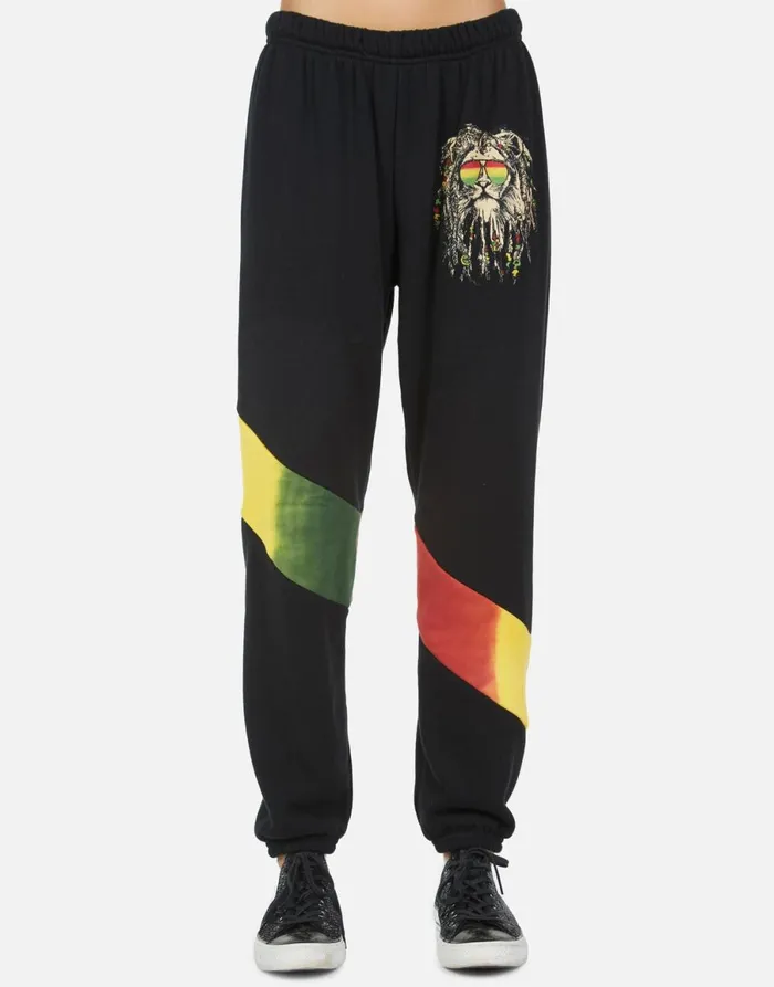 Ophelia Rasta Lion Blackrasta Women039s Lauren Moshi Long Sweatpants