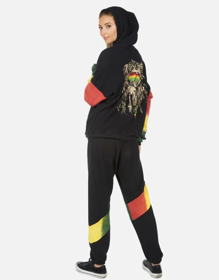 Ophelia Rasta Lion Blackrasta Women039s Lauren Moshi Long Sweatpants