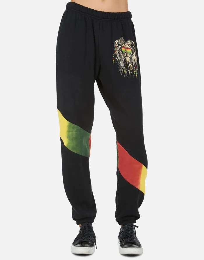 Ophelia Rasta Lion Blackrasta Women039s Lauren Moshi Long Sweatpants