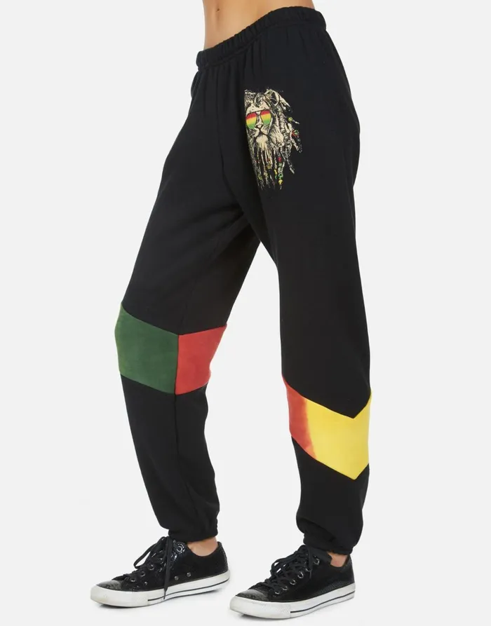 Ophelia Rasta Lion Blackrasta Women039s Lauren Moshi Long Sweatpants