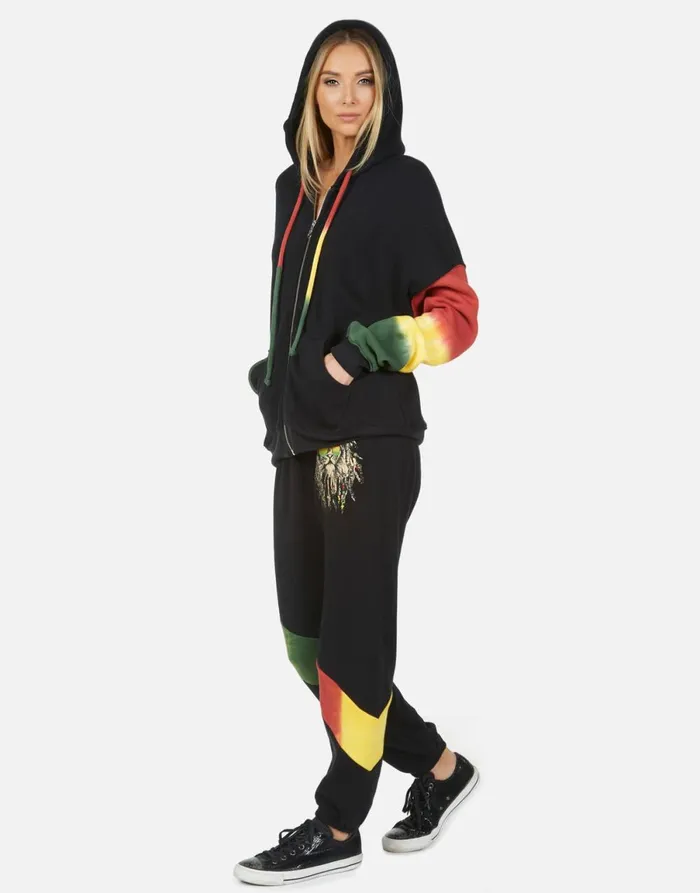 Ophelia Rasta Lion Blackrasta Women039s Lauren Moshi Long Sweatpants