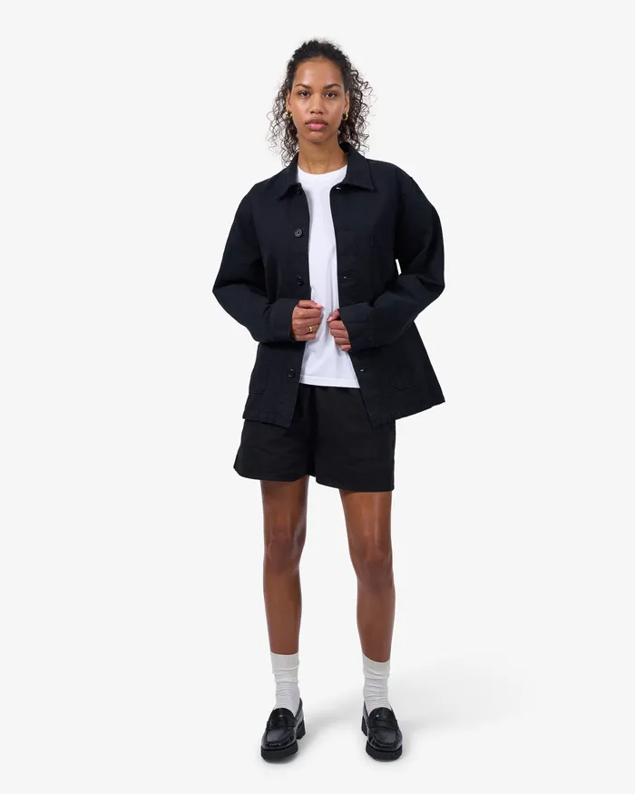 Organic Workwear Jacket 8211 Deep Black Women Workwear Jackets Colorfulstandard