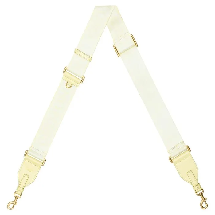 Oroton Bag Straps Accessories Fife Webbing Strap Lemon Butter