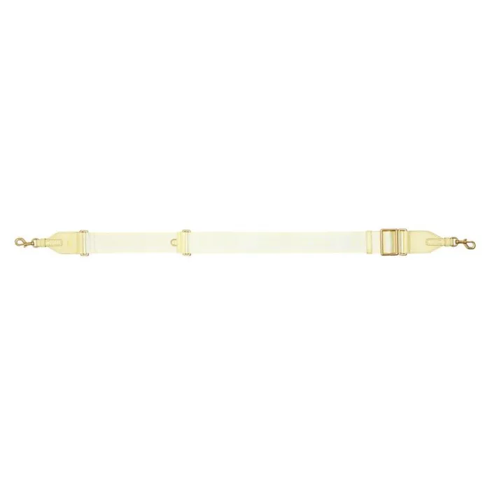 Oroton Bag Straps Accessories Fife Webbing Strap Lemon Butter