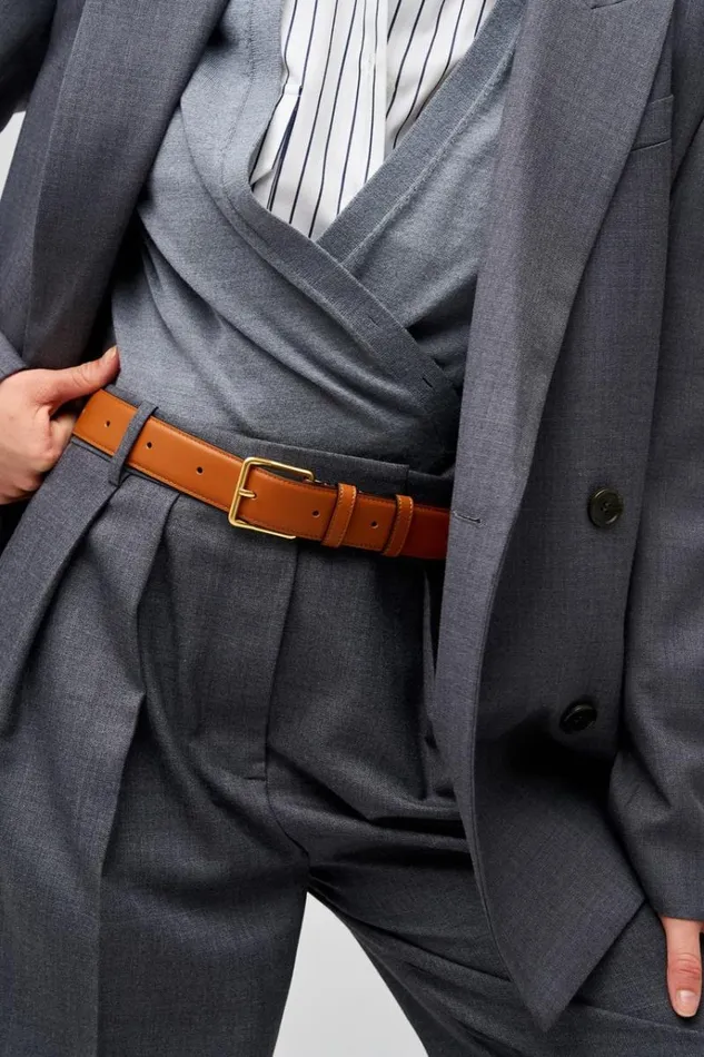 Oroton Belts Accessories Florence 35mm Belt Cognac