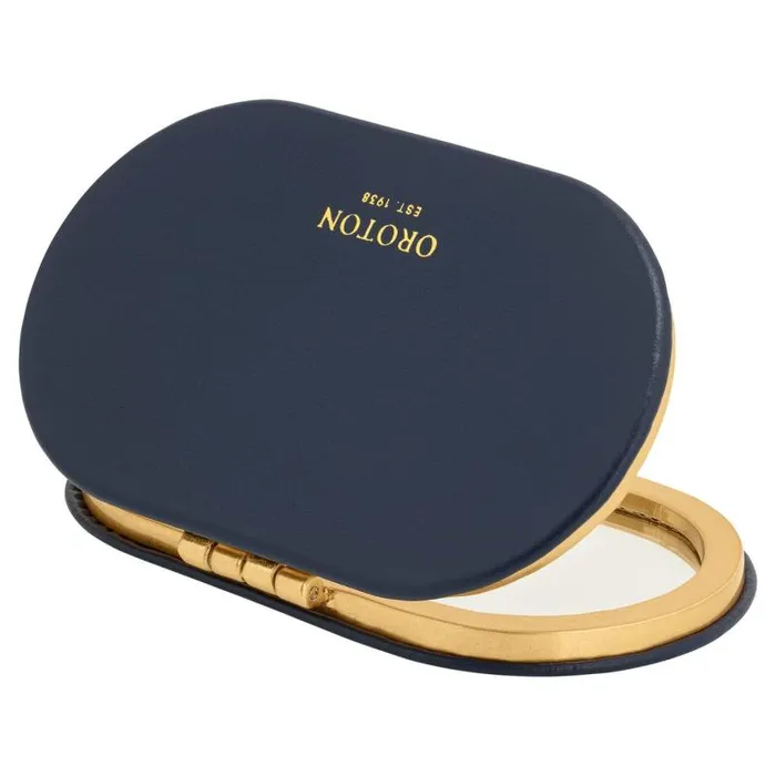Oroton Compact Mirrors Accessories Fife Mirror French Navy