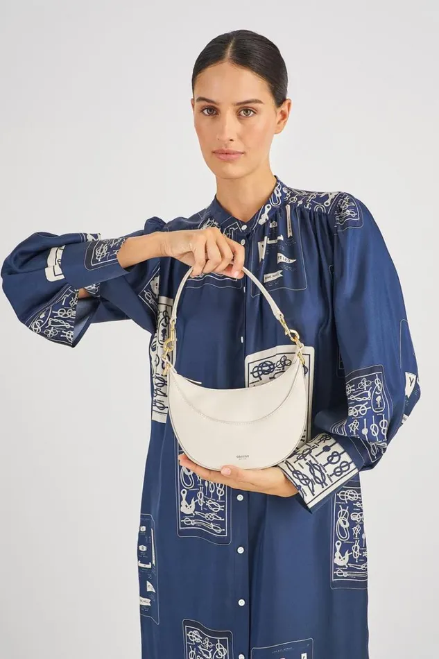 Oroton Crossbody Women Florence Small Shoulder Bag Clotted Cream