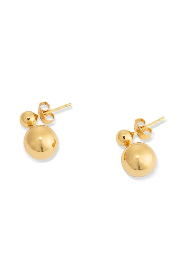 Oroton Earrings Jewellery Bonnie Bead Drop Earrings Gold
