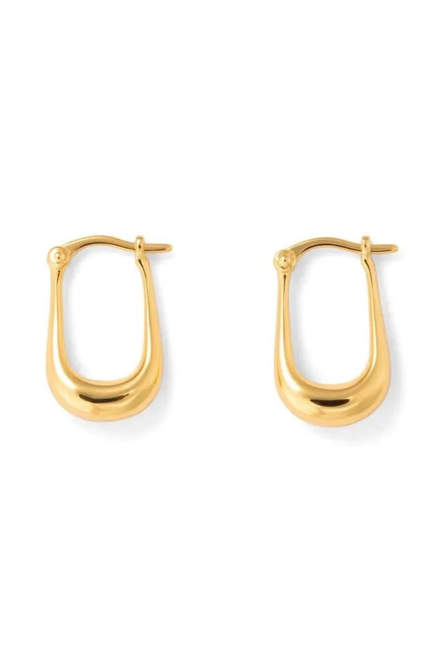 Oroton Earrings Jewellery Kora Mini Hoops 18k Gold