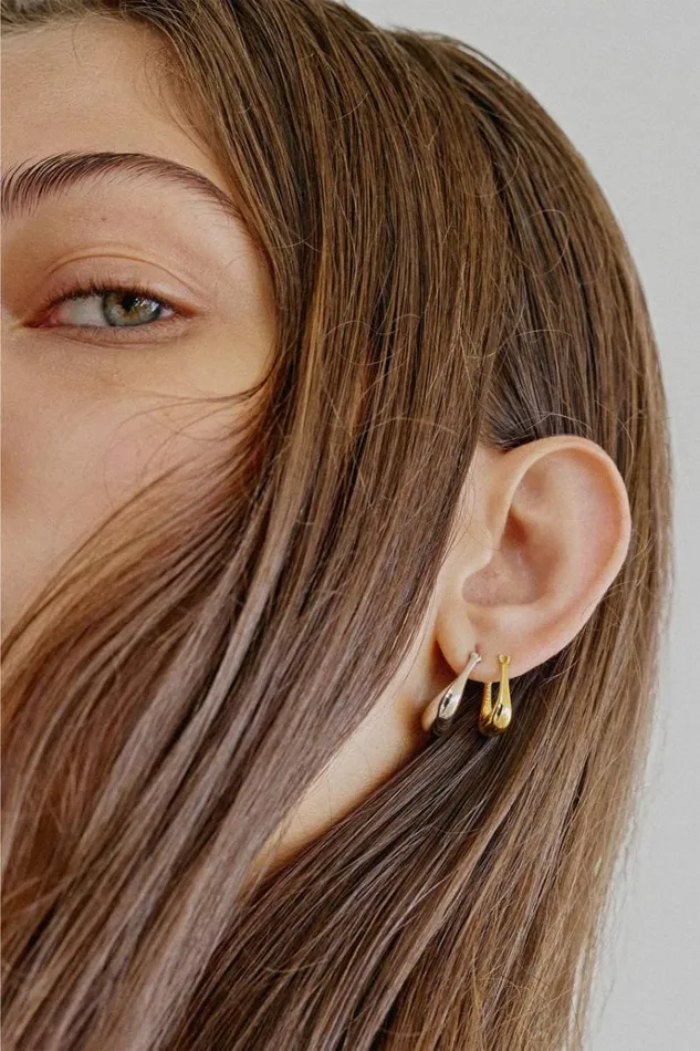 Oroton Earrings Jewellery Kora Mini Hoops 18k Gold