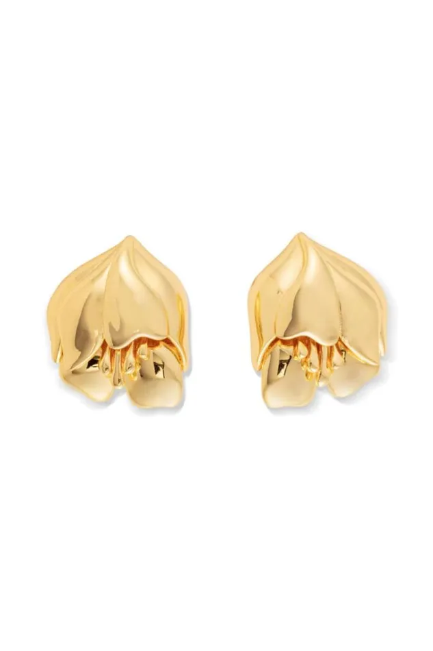 Oroton Earrings Jewellery Tulip Earrings Gold