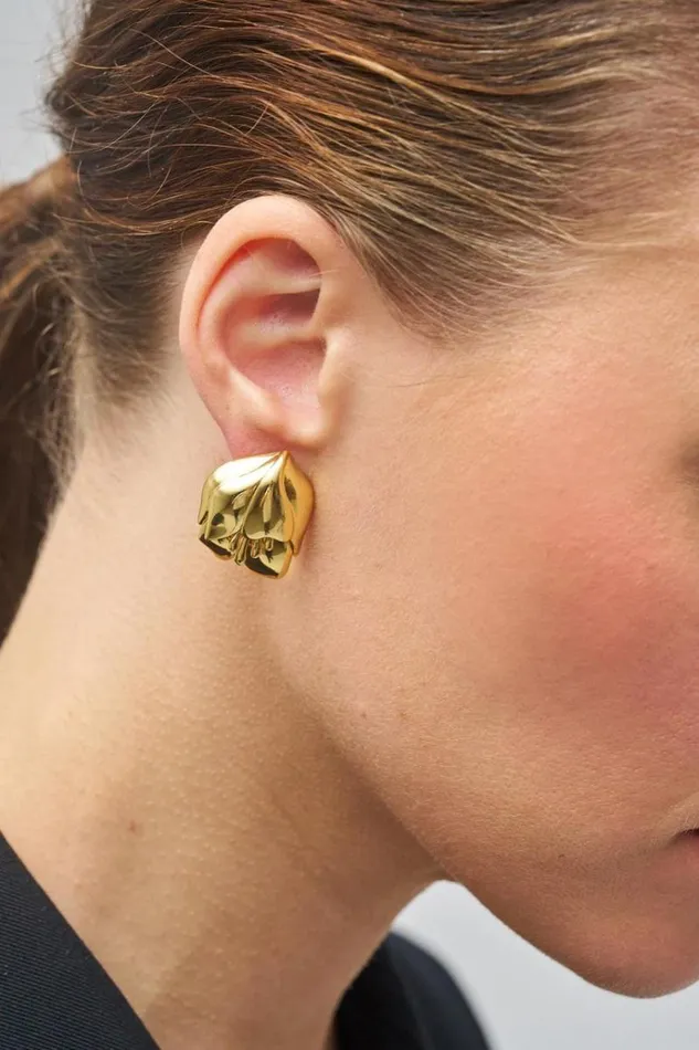 Oroton Earrings Jewellery Tulip Earrings Gold