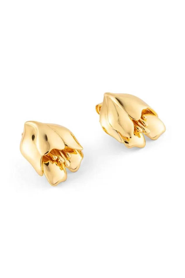 Oroton Earrings Jewellery Tulip Earrings Gold
