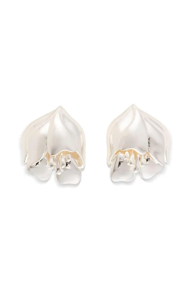 Oroton Earrings Jewellery Tulip Earrings Silver