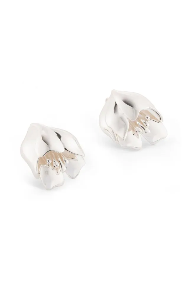 Oroton Earrings Jewellery Tulip Earrings Silver
