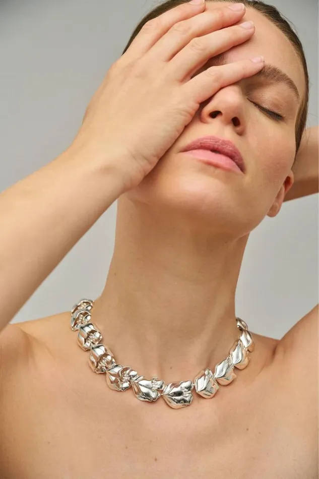 Oroton Necklaces Jewellery Tulip Necklace Silver