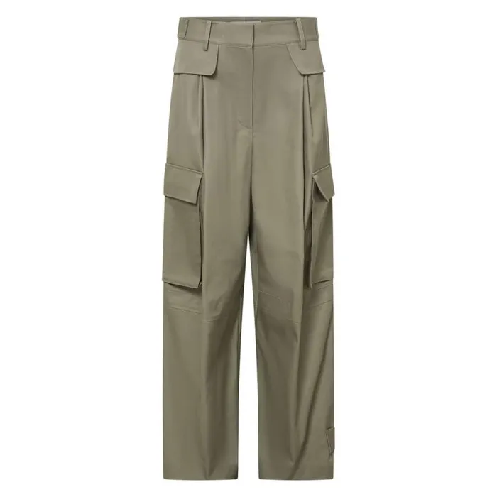 Oroton Pants Women Cargo Pant Sage