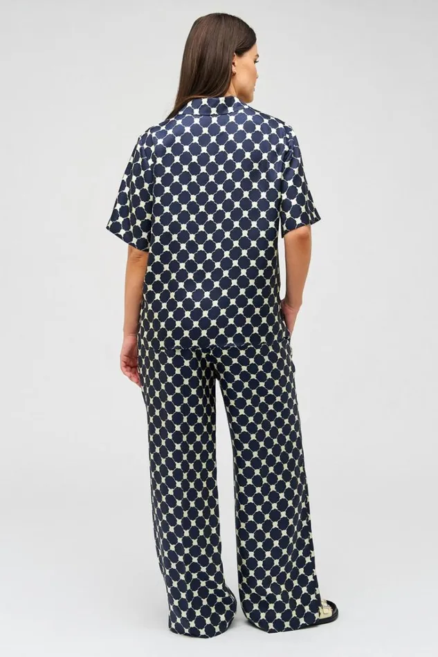 Oroton Sets Women Penny Flower Camp Shirt North Sea