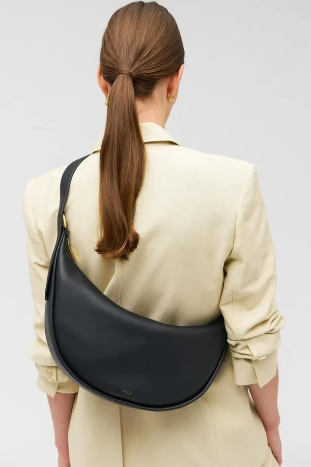 Oroton Shoulder Women Penny Hobo Black