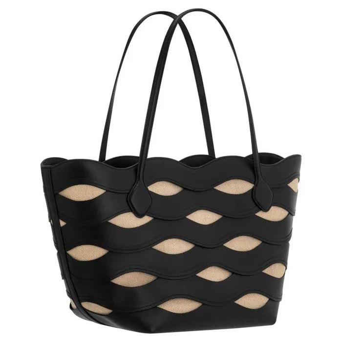 Oroton Totes Women Leigh Ric Rac Medium Tote Black