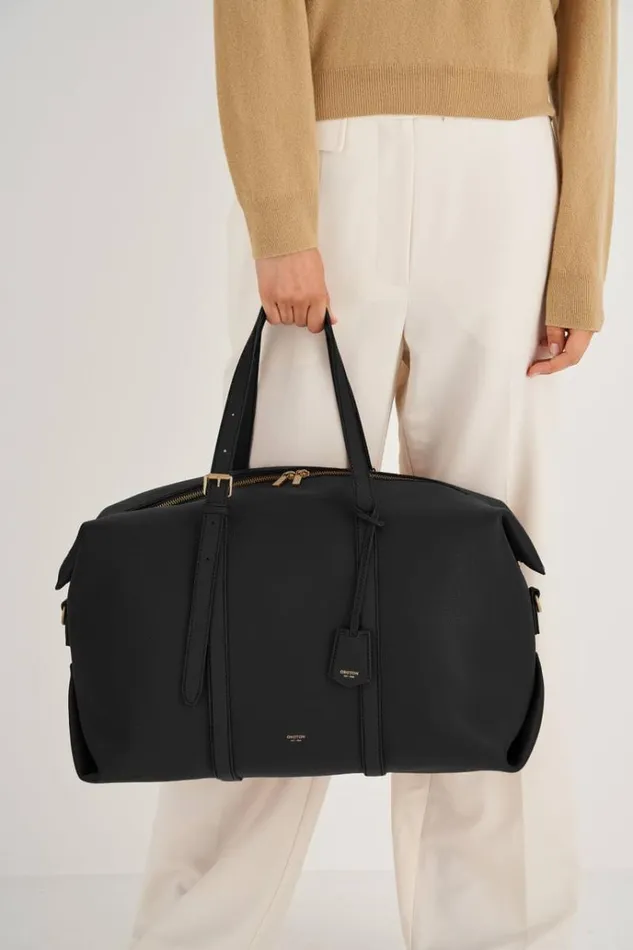 Oroton Travel Women Margot Weekender Black