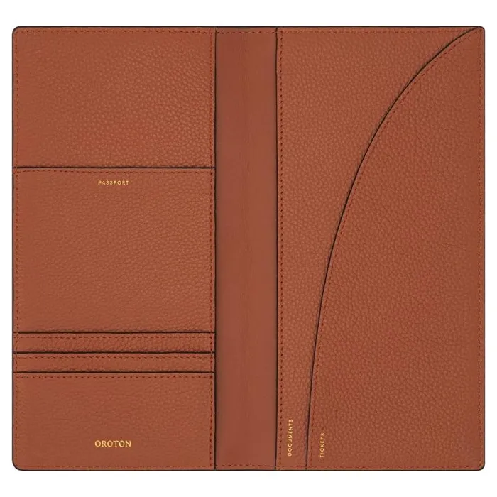 Oroton Wallets Accessories Jemima Slim Travel Wallet Brandy