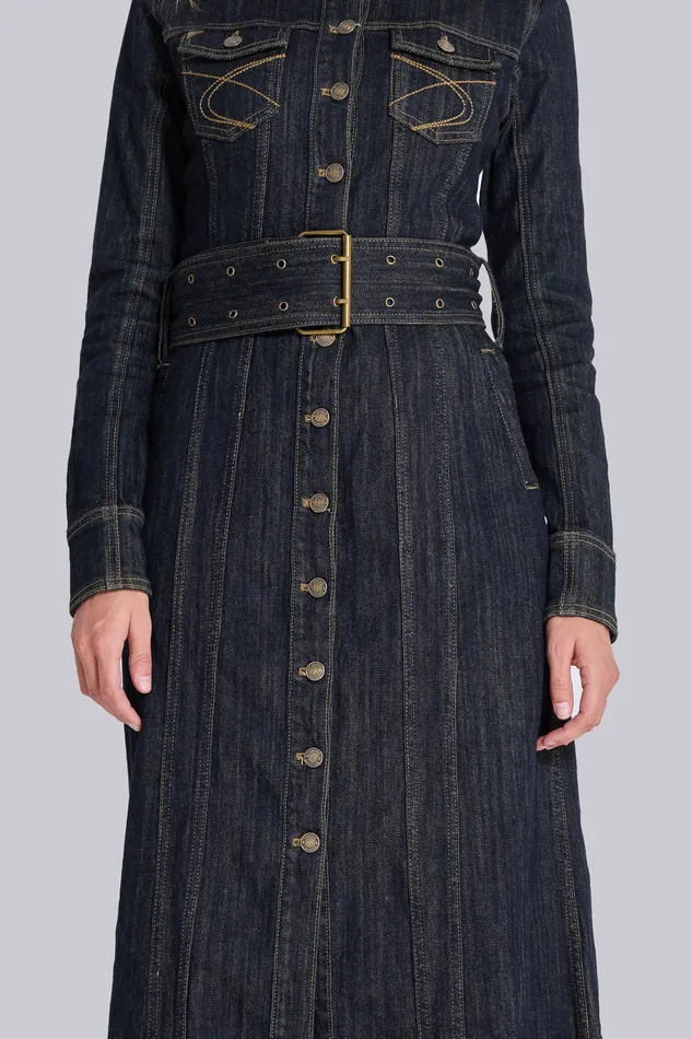 Outerwear Jaded London Women Trinity Fitted Denim Coat