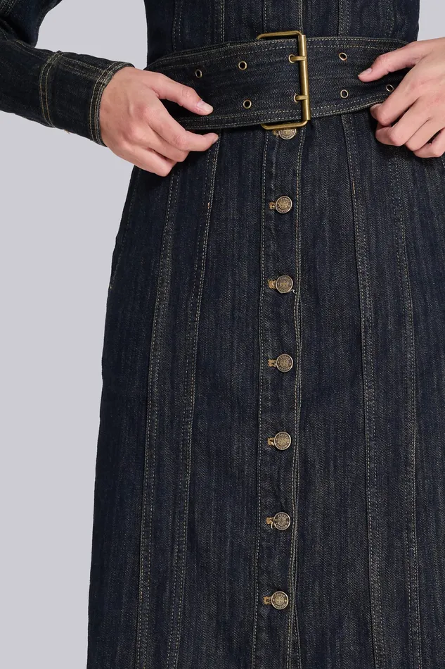 Outerwear Jaded London Women Trinity Fitted Denim Coat