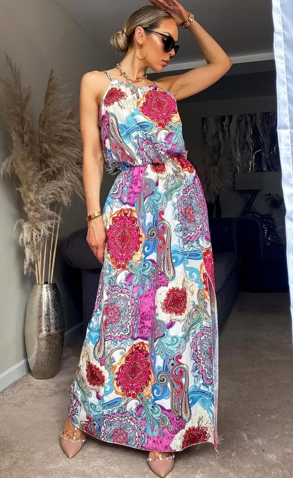 Paisley Shena Strappy Maxi Dress Women Missfiga Maxi Dresses