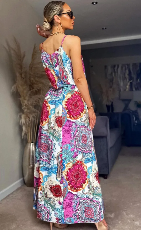 Paisley Shena Strappy Maxi Dress Women Missfiga Maxi Dresses