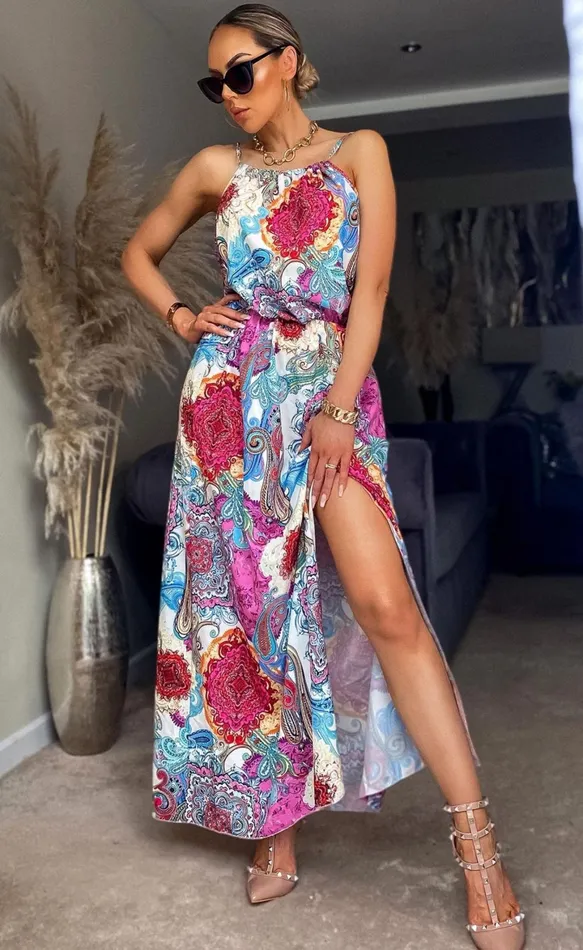 Paisley Shena Strappy Maxi Dress Women Missfiga Maxi Dresses