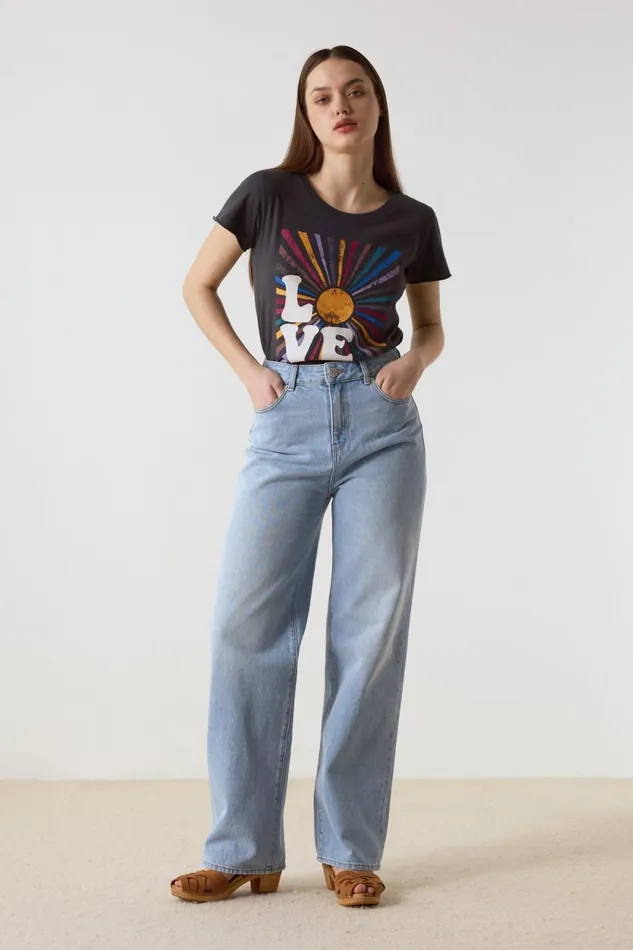 Pants and Jeans Women Leon and Harper Francois P23 Jeans Bleach