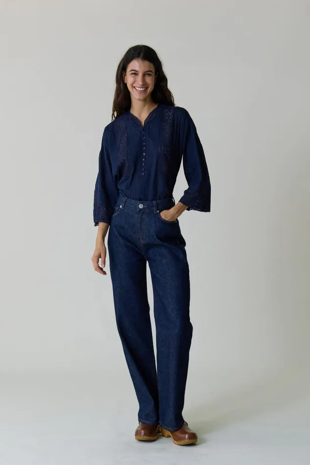 Pants and Jeans Women Leon and Harper Francois Pln1 Jeans Brut