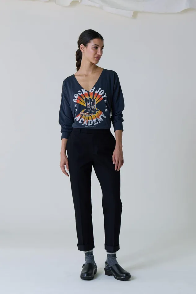 Pants and Jeans Women Leon and Harper Palmora Pln1 Trousers Black