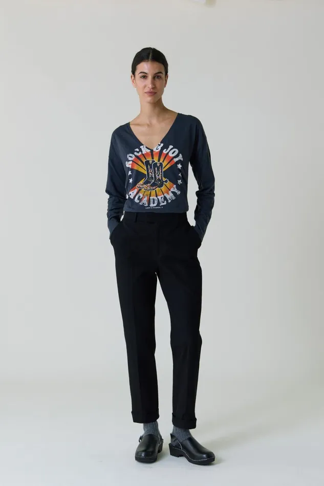 Pants and Jeans Women Leon and Harper Palmora Pln1 Trousers Black