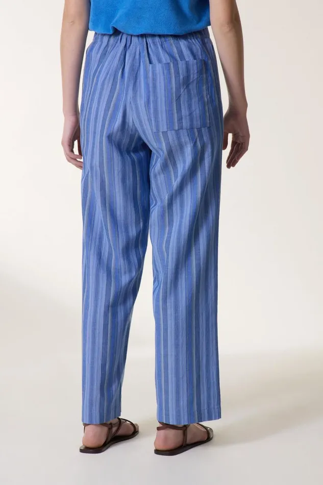 Pants and Jeans Women Leon and Harper Pantalon Permin Strght Blue