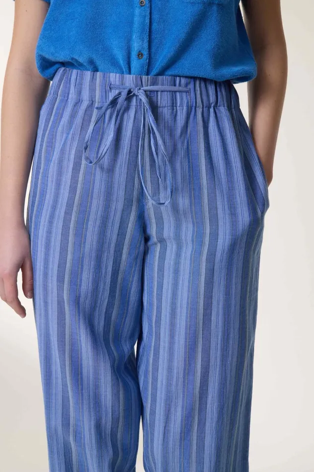 Pants and Jeans Women Leon and Harper Pantalon Permin Strght Blue