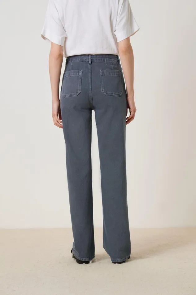 Pants and Jeans Women Leon and Harper Perfect P23 Trousers Grey
