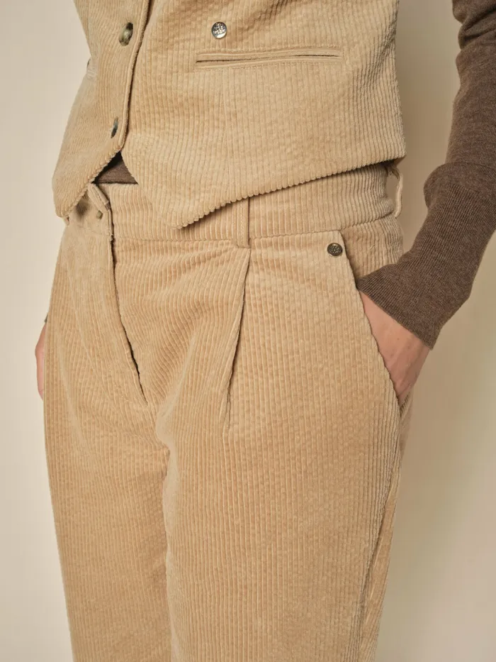 Pants MMFabina Joana Pant Tannin MOS MOSH Women Pants MMFabina Joana Pant Tannin MOS MOSH Women