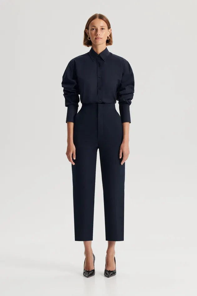 PARACHUTE COTTON SHIRT NAVY Women Shirts Scanlan Theodore
