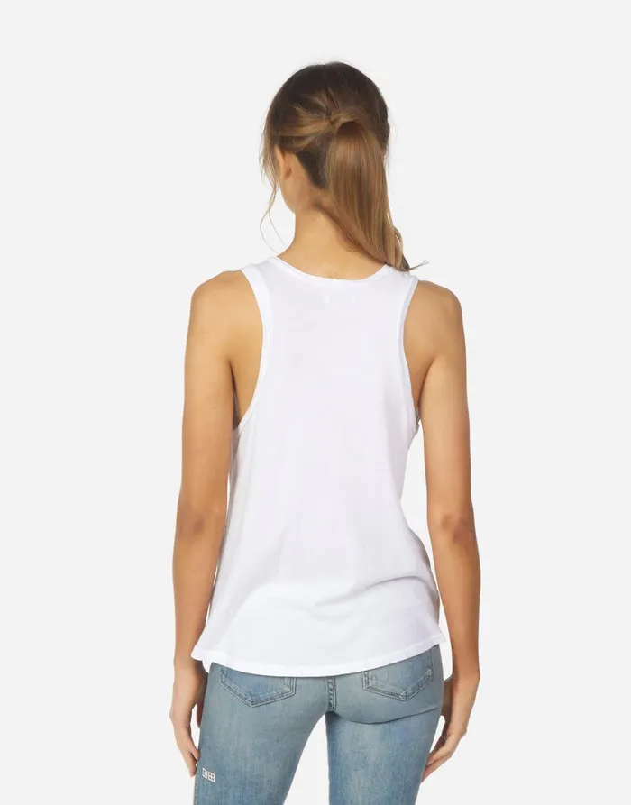 Peyton Daisy Crystal White Women039s Lauren Moshi Tanks