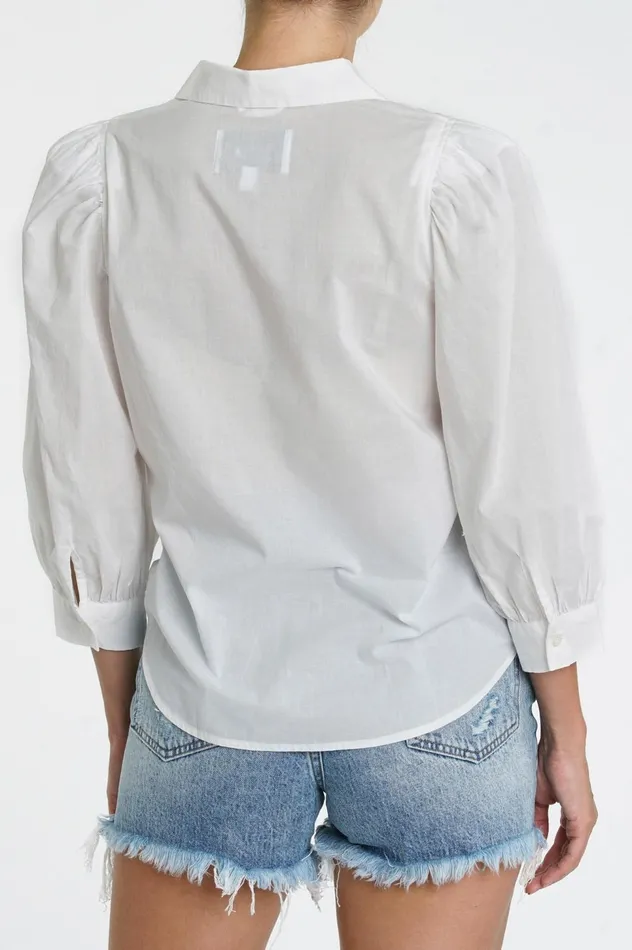 Pistola Denim Ariella Puff Sleeve Shirt 8211 Le Blanc Women Tops