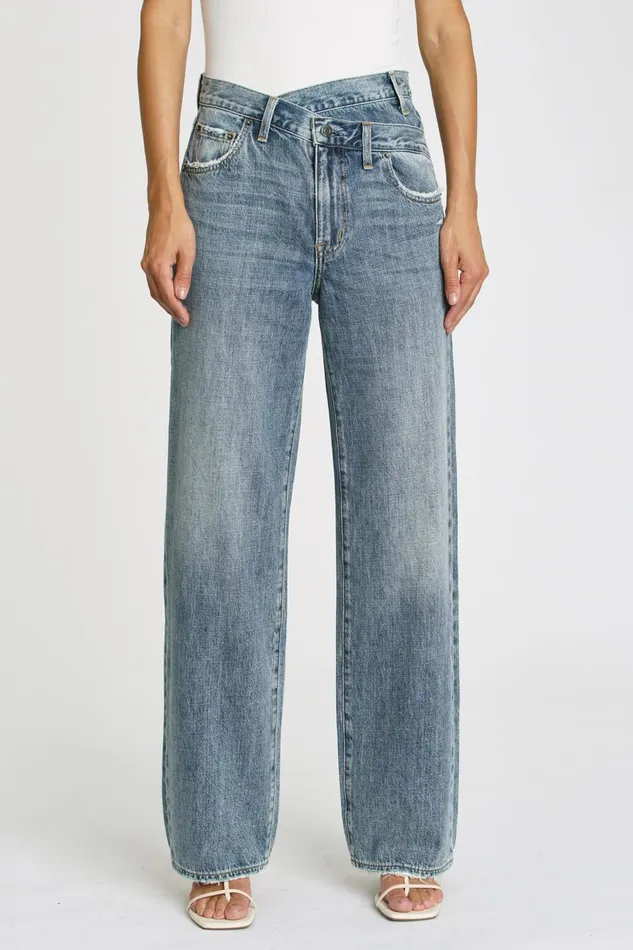 Pistola Denim Bobbie High Rise Wide Leg Crossover 8211 Pulse Women Denim
