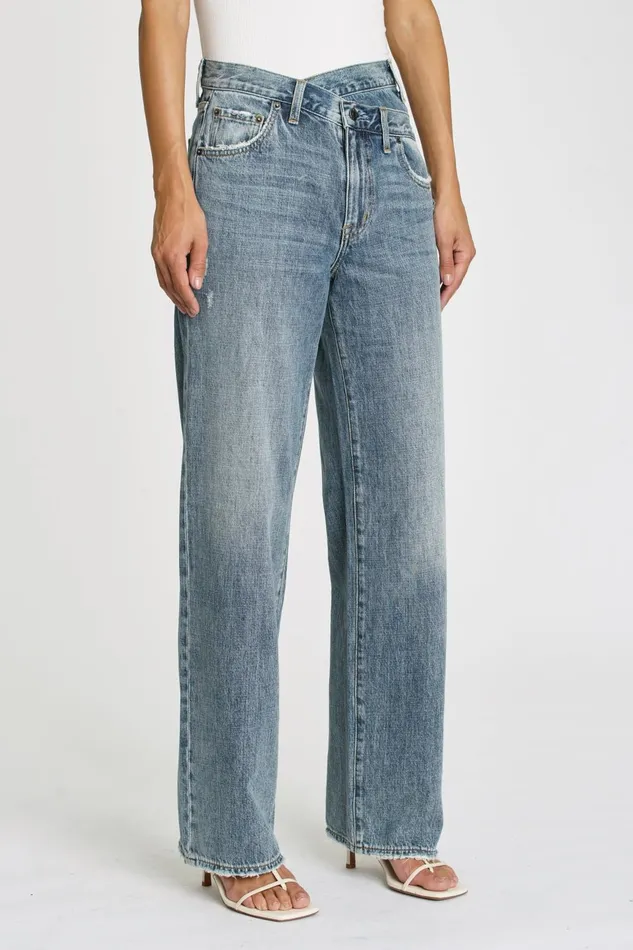 Pistola Denim Bobbie High Rise Wide Leg Crossover 8211 Pulse Women Denim