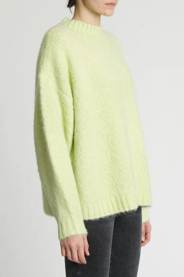 Pistola Denim Carlen Mock Neck Sweater 8211 Lemongrass Women Sweaters