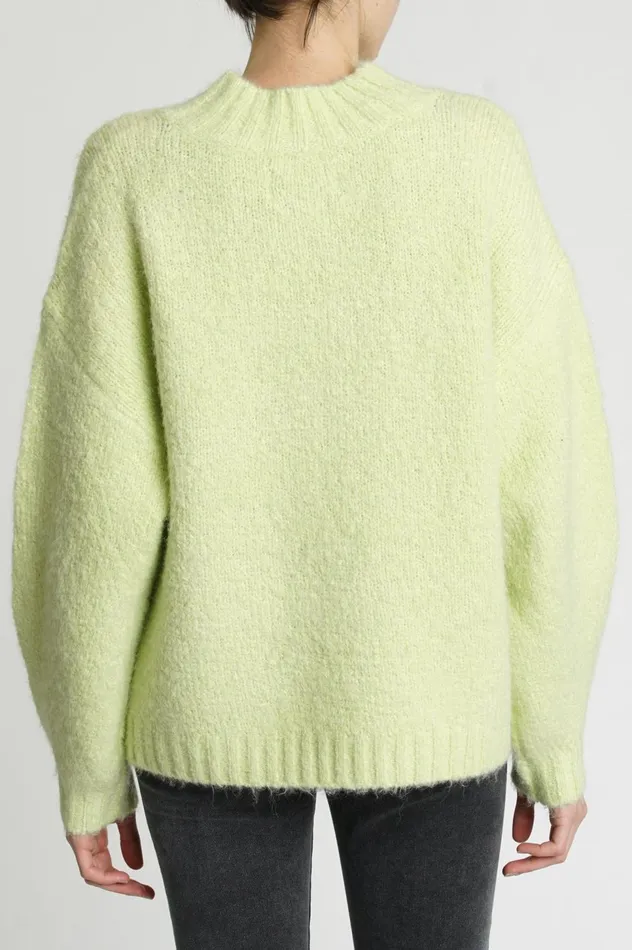Pistola Denim Carlen Mock Neck Sweater 8211 Lemongrass Women Sweaters