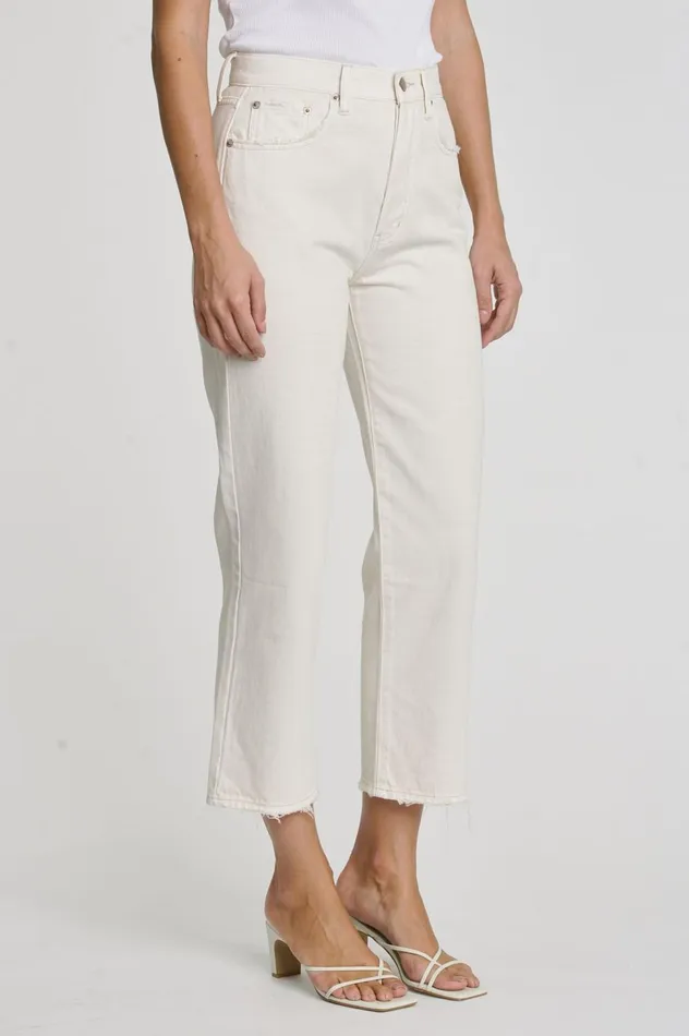 Pistola Denim Cassie Super High Rise Straight Crop 8211 Desert Sand Women Denim