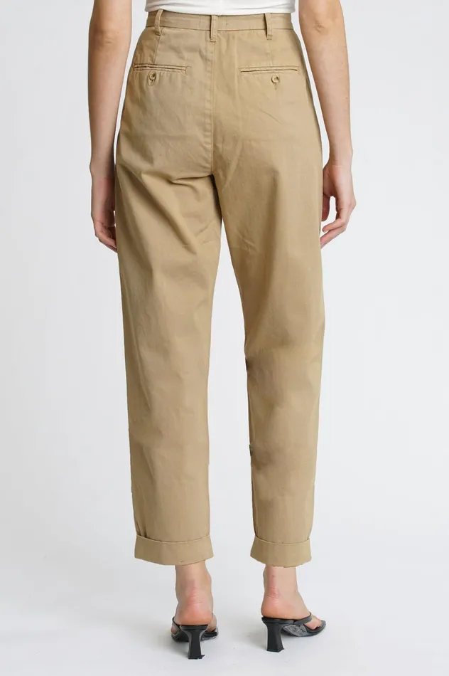 Pistola Denim Kellin Pleated Trouser 8211 Khaki Women Pants